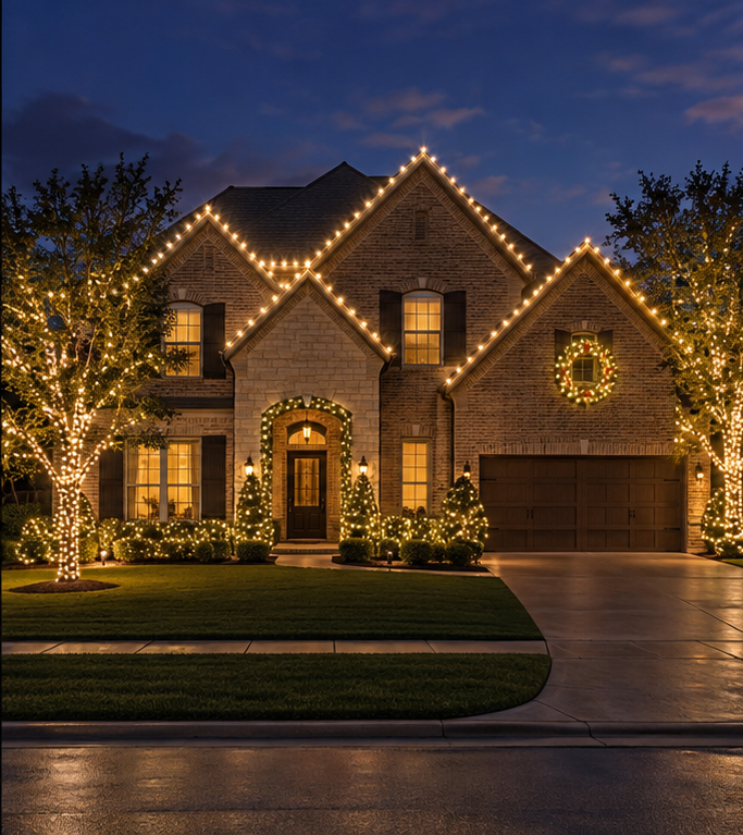 FULL DISPLAY Christmas lights example